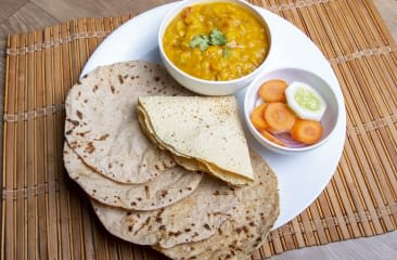 Dal Fry 5 Tawa Butter Roti