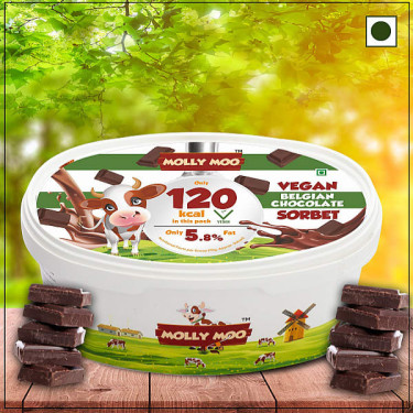 Vegan Belgian Chocolate Sorbet (Tub (650Ml/500G