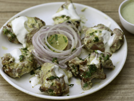 Chicken Malai Tikka 6 Pcs) Starter)