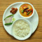 Pakora Kadhi With Chawal And Salad