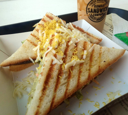 Grilled Sandwich With Tandoori Sandwich And Cold Coffee