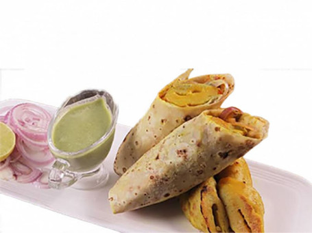 Lehsuni Soya Chaap Wrap