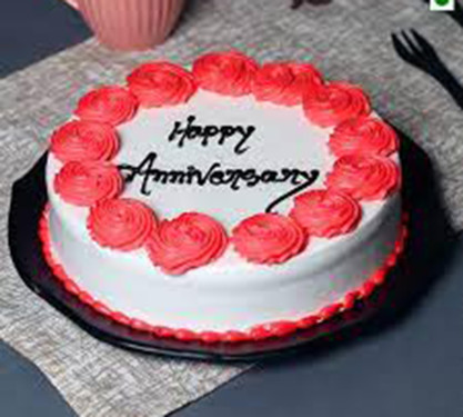 Eggless Anniversary Special Cake [1Pound]