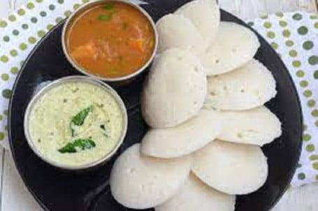 Idli [Only 6Pc] 500Gm Samber 100Gm Nariyal Chutney