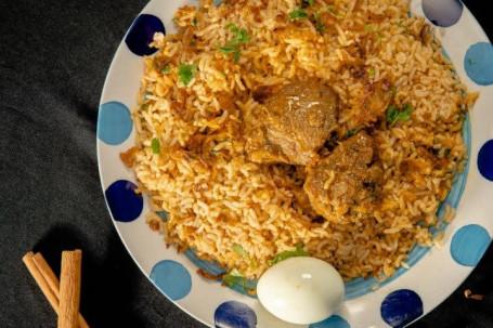 High Fiber Mutton Biryani With Brown Rice [Serves 1 (2 Pcs)
