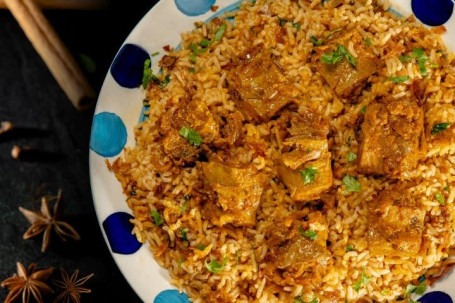 High Fiber Soya Biryani With Brown Rice [Serves 1]