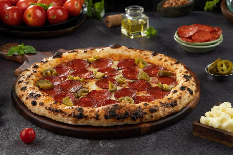 Naples -Pepperoni (Pork) Pizza With Jalapeno