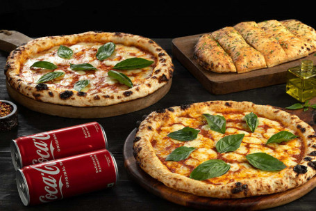 Naples Margherita Pizza Combo Meal For Four (2+1+2)