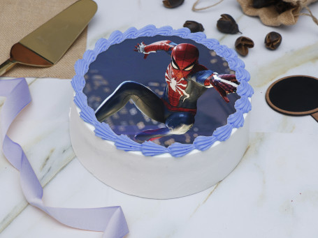 Torta Con Foto De Spiderman Increíble