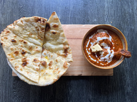 Butter Chicken (2 Pcs) With 2 Tandoori Roti Serves 1]