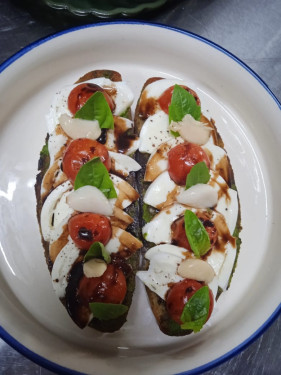 Grilled Cherry Tomato Basil Mozzarella