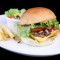 Grilled Paneer And Mushroom Burger