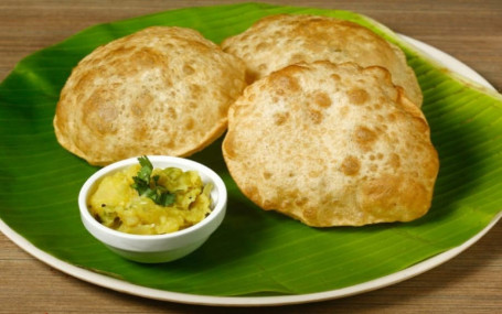 Poori[3 Pcs] With Curry Combo