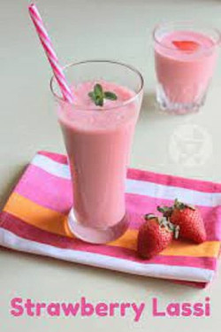 Honey Strawberry Lassi