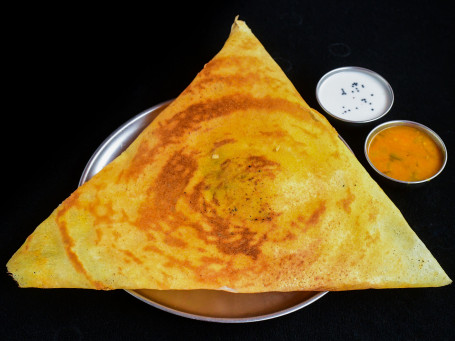 Pure Ghee Masala Dosa(Served With Sambar And Chutney)