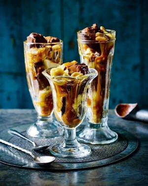 Caramelize Banana Sundae Ice Cream