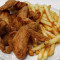 Whole Wings (4 Pcs. , Fries, Bread Cole Slaw