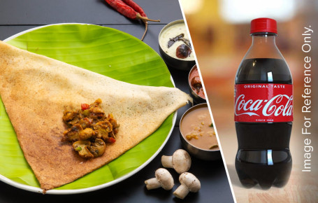 Mushroom Masala Dosa Coke