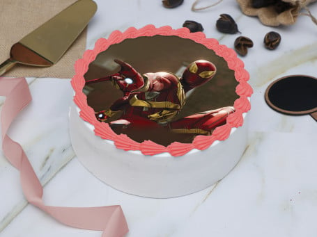 Iron Spiderman Photo Cake