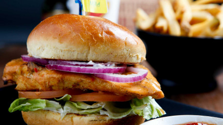 Hamburguesa De Pechuga De Pollo Peri Peri