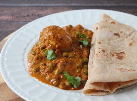 Chapati (2 Nos) With Egg Kurma