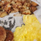 Homestyle Breakfast With Eggs, Fried Potatoes, Toast