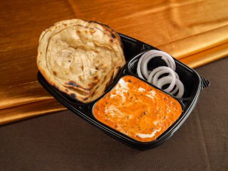 Aloo Pyaz Paratha With Dal Makhani