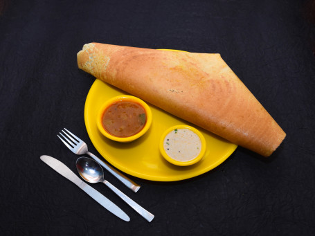 Masala Dosa (1 Pc) (Served With Sambar And Chutney)