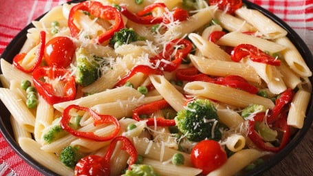 Creamy Pasta Primavera With Spring Vegetables V