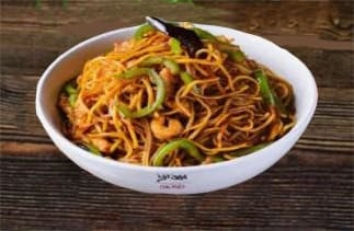 Schezwan Noodles Served With Ketchup Sauce Special