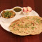 Sattu Paratha 2 Pcs Spl Chokha Vineger Onion Hari Chutney