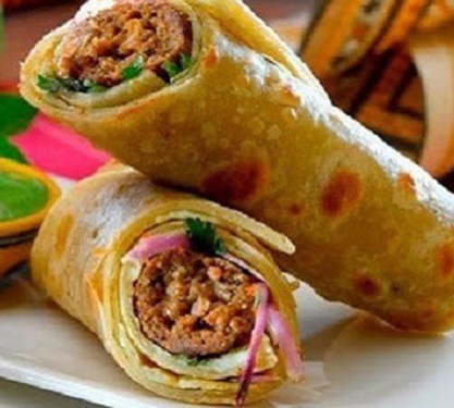 Mutton Double Kebab Roll (1Pc)