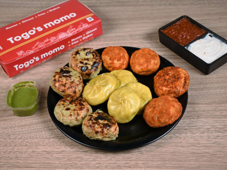 Paneer Momo 3-In-1 Combo (12 Pcs)