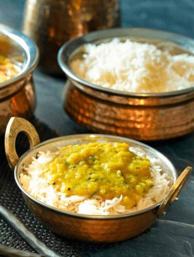 Dal Fry And Rice