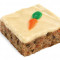 Hand Decorated Carrot Cake Square, Oz