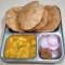 4 Poori With Matar Aloo Sabji