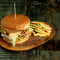 Crunchy Chicken Burger[ 1 Pcs] Served With Sauce And Dips)