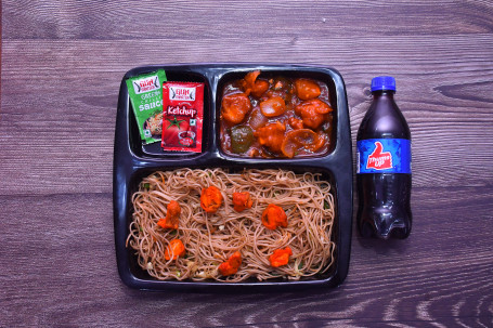 Chicken Noodles Chicken Chilly Cold Drink