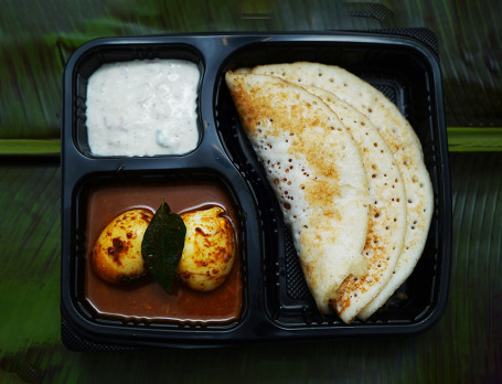 Dosa Egg Curry Combo