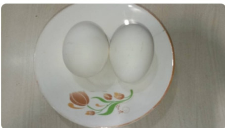 Boiled Egg Fry 1 Plate, 2 Egg