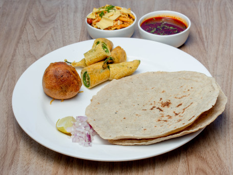 Special Misal Bhakri Thali