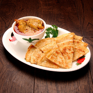 Roti Chanai With Chicken Curry