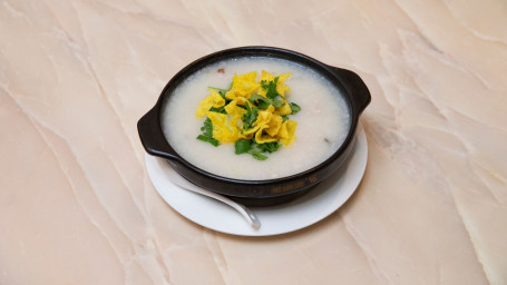 Rice Porridge With Pork Preserved Eggs