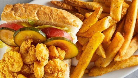 Half Shrimp Po-Boy Soup Or Side