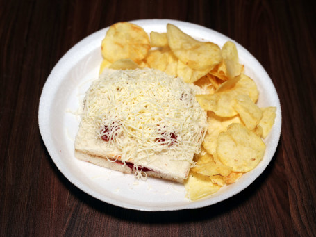 Veg Cheese Sandwich With Waffer