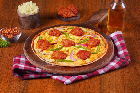 Pizza De Pollo Tikka (Masa Delgada)