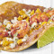 Taco Mexicano De Maíz Callejero Con Camarones