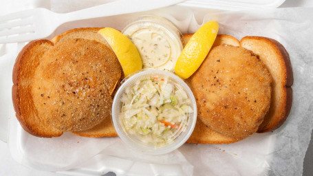 Double Crab Cake With Slaw