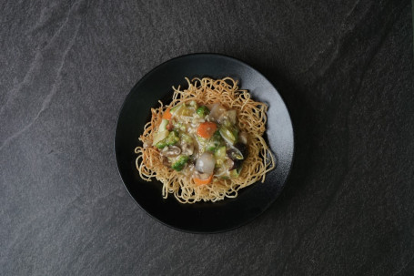 Pan Fried Noodles With Prawns