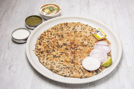 Butter Aloo Methi Paratha Dal Makhani [100 Grams] Curd [100 Grams]